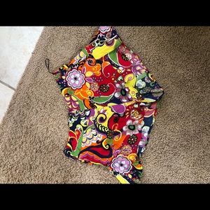 Zara Ruffle Multiprint Ruffle Shorts SZ XS